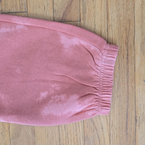 Adidas Junior Peach Tie-dye Cotton-Blend Sweatpants Fleece Jogger Size XL - Picture 6 of 9